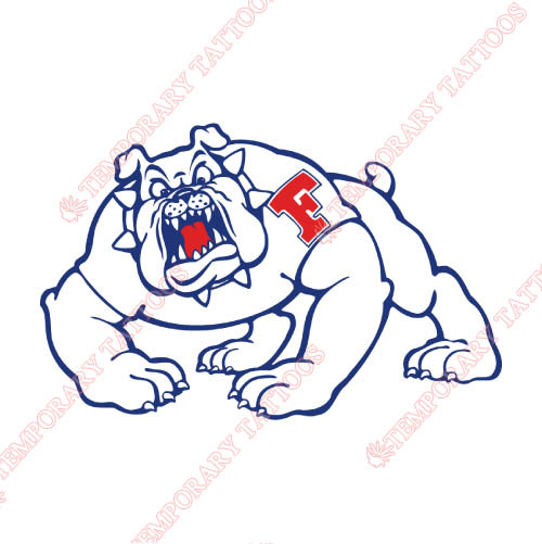 Fresno State Bulldogs Customize Temporary Tattoos Stickers NO.4422